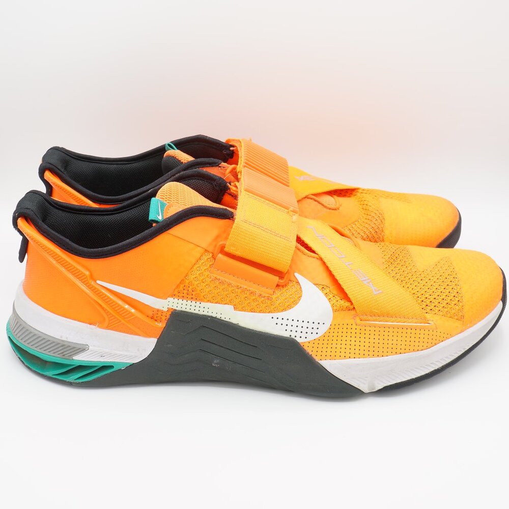 Metcon 7 FlyEase Total Orange Clear Emerald Training Sneakers Men's Size 15 - Picture 4 of 10